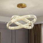 Multilayer High End Foyer Large Foyer Chandeliers Vertical Ring Pendant Light