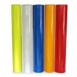 Red High Intensity Prismatic Reflective Sheeting Roll Printable Flexible OEM
