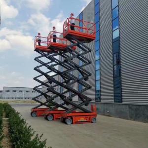 China 8M 450KG Electric Aerial Scissor Lift , Self Propelled Work Platform CE ISO factory