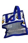Navy Zipper Thermal Insulated Bags Aluminum Foil CMYK Printing Lunch cooler bag