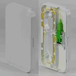 TK-1806-01D 1 Port Fiber Optic Cable Termination Box With SC APC 0.9mm Cable