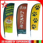 Custom Flutter Flags , Outdoor Feather Banner Flags Fiberglass / Aluminum Pole