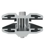 Aluminum Alloy Solar Panel Clamps Extrusion Profile Frame Bracket Double Glass