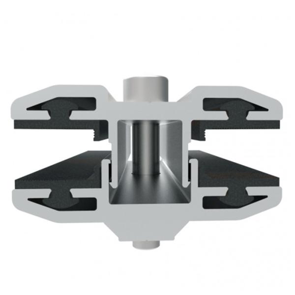 Aluminum Alloy Solar Panel Clamps Extrusion Profile Frame Bracket Double Glass