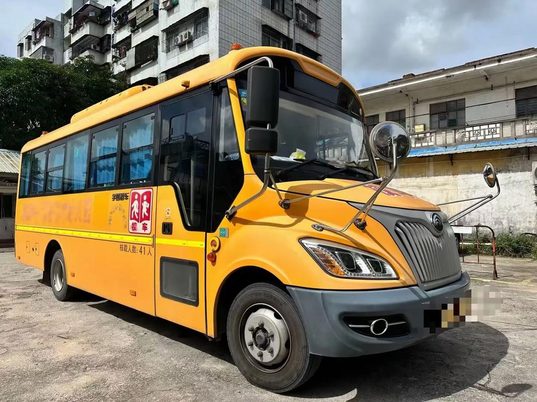 6-8L Engine Capacity LHD Yellow Second-hand School Bus