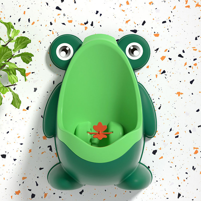 Baby Mobile Toilet Portable Frog Shape Children's Urinal for Boys Animal Pattern Type