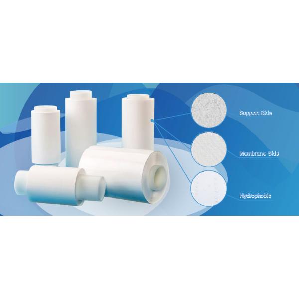Hydrophobic PTFE Membrane Roll Air Filtration Treatment High Temperature