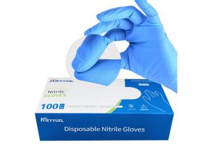 China Food Safe Isolate 9 Mil Nitrile Examination Gloves factory
