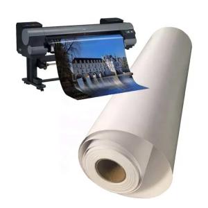China Gloss White Inkjet Paper 300gsm Jacquard Inkjet Fabric Rolls factory
