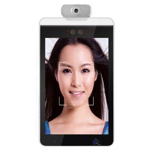 China Non Contact Attendance Face Recognition Self Check Temperature Kiosk 10&quot; factory