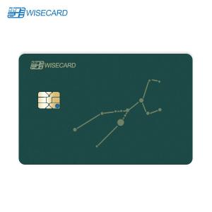 China 86x54x0.76mm Magstripe Metal Contactless Chip Card factory