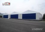 White Color Permanent Relocatable Aircraft Hangars 25 X 50 Side Hard Wall