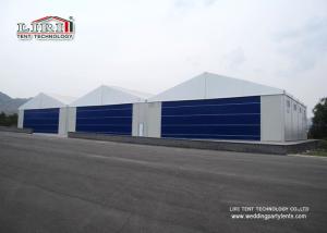 China White Color Permanent Relocatable Aircraft Hangars 25 X 50 Side Hard Wall factory