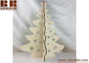 China Artificial Christmas tree Stand Ornaments Party Decoration wooden gift on sale