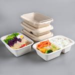100% Compostable Food Container Sugarcane Lunch Box Bamboo Storage Boxes & Bins