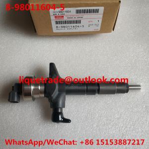 China DENSO Common rail injector 8-98011604-5 , 8-98011604-0 for ISUZU 8980116045 , 8980116040 factory
