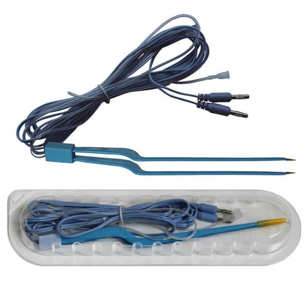 20cm Length Bipolar Electrosurgical Forceps Non-Sticky Disposable Bipolar