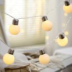 Battery Operated LED Fairy String Lights Outdoor G50 Garden Patio Bulbs