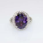 925 Silver 11mmx15mm Oval Champagne Citrine Ring Gemstone Jewelelry (R0090)