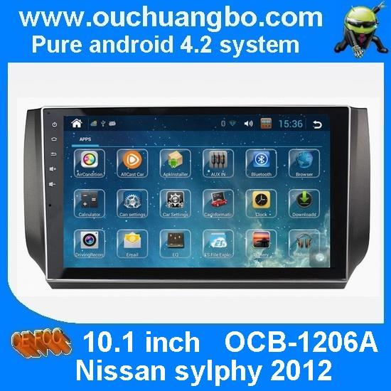 Ouchuangbo android car audio Nissan sylphy 2012 with radio bluetooth gps