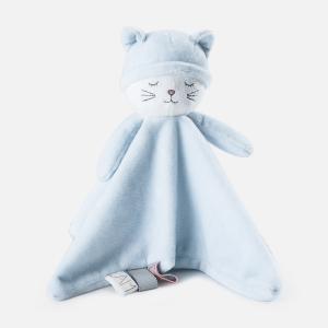 China Skin Friendly Baby Security Blanket 50x70cm With Animal Plush Toy factory
