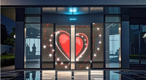 Flexible Transparent LED Curtain Screen – High-Brightness Transparent LED Display for Store Windows