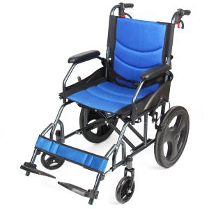 China Easy Carry Foldable Aluminum Manual Wheelchair With Flip Up Armrest on sale