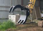 Manufacturer High Efficiency Excavator Hydraulic Steel Roc / Log Grab Hydraulic