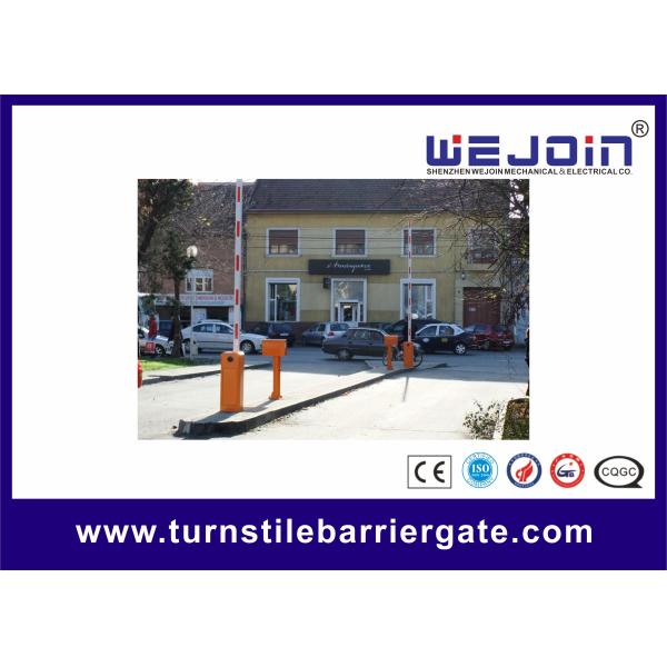 Road Safety Automatic Car Park Barriers , Toll Intelligent Boom Barrier Gate And Straight Arm