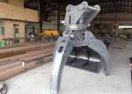 Plastic Covered Orange Peel Grab , Scrap Handling Grabs For Grabbing Anti Wave