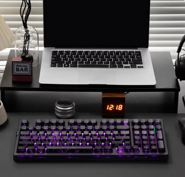 Lightweight and Durable Magnetic Axis Keyboard with USB Interface and RGB