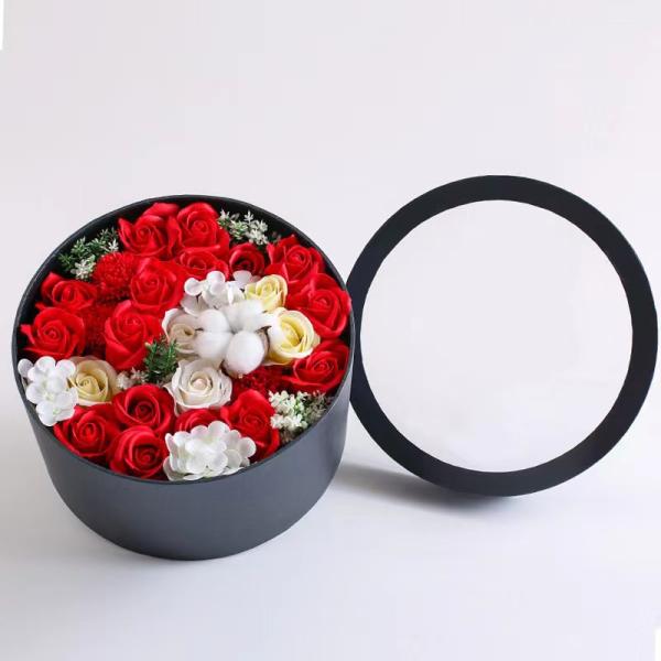 Custom Paper Tube Packaging Recyclable Round Flower Box Coated Paper