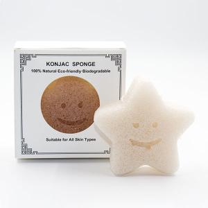 China Star Shaped Deep Pore Cleansing Natural Konjac Sponge Biodegradable factory