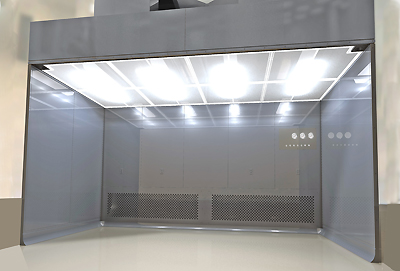 Low Noise Laminar Flow Clean Room Booth With Energy Efficient High Air Volume Fan