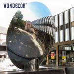 Customized Abstract Sky Oem Stainless Steel Garden Art Mirror Outdoor Decoration
