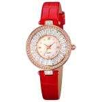 Round Case Casual Luxury Watch Quartz Leather Watch Waterproof For Lady