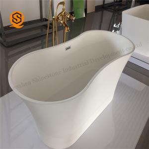 China Acrylic Artificial Stone Free Standing Bath Tubs Easy Maintenance factory