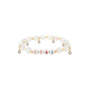 China Zircon Charm Funny Letter Bead Bracelets Eco Friendly 10g/pc factory