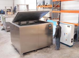 China Valve Plates Industrial Ultrasonic Cleaning Machine To Remove Dust Fibers Contaminationg factory