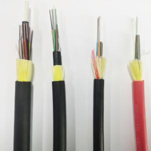 China Outdoor aerial overhead G652d fibra optica single mode adss span50 tkf 12 24 48 72 96 144 288 core fiber optic cable factory