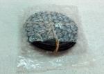 4 Pieces Slate Round Stone Coasters Eco Friendly For Hotel / Restaurant