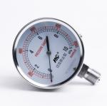 75mm Stainless Steel Pressure Gauge 0-60kpa G3/8 Nickel Plated Brass Pressure