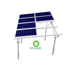 China Adjustable Solar Panel Mount Design Aluminum Solar Panel Ground Brackets Of Aluminum Structure factory
