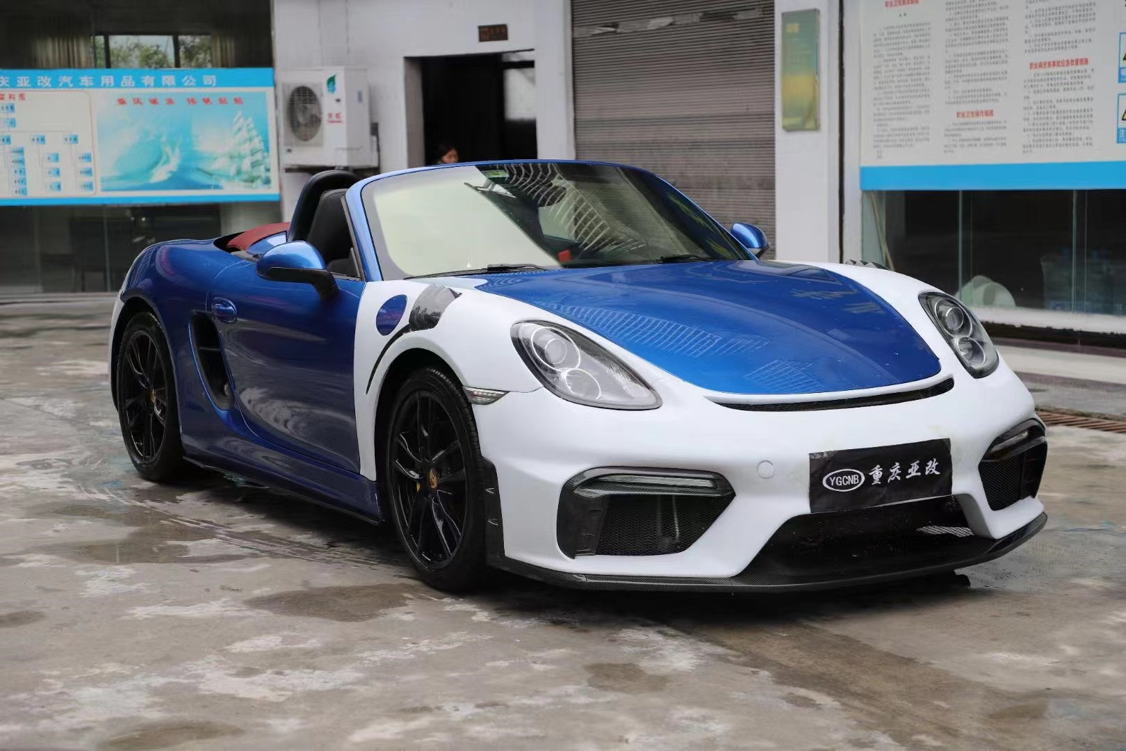 Auto Parts for Porsche 981Boxster Cayman Body Kit 981Boxster Cayman Upgraded GT4-style Front and Rear Bumper Body Kit