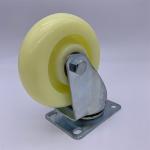 White Swivel Nylon Wheels Large Load Capacity 4 Inch