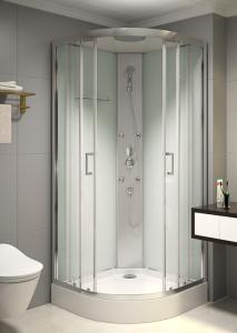 China 4mm Transparent Tempered Glass Quadrant Shower Cubicles KPN2009006 factory
