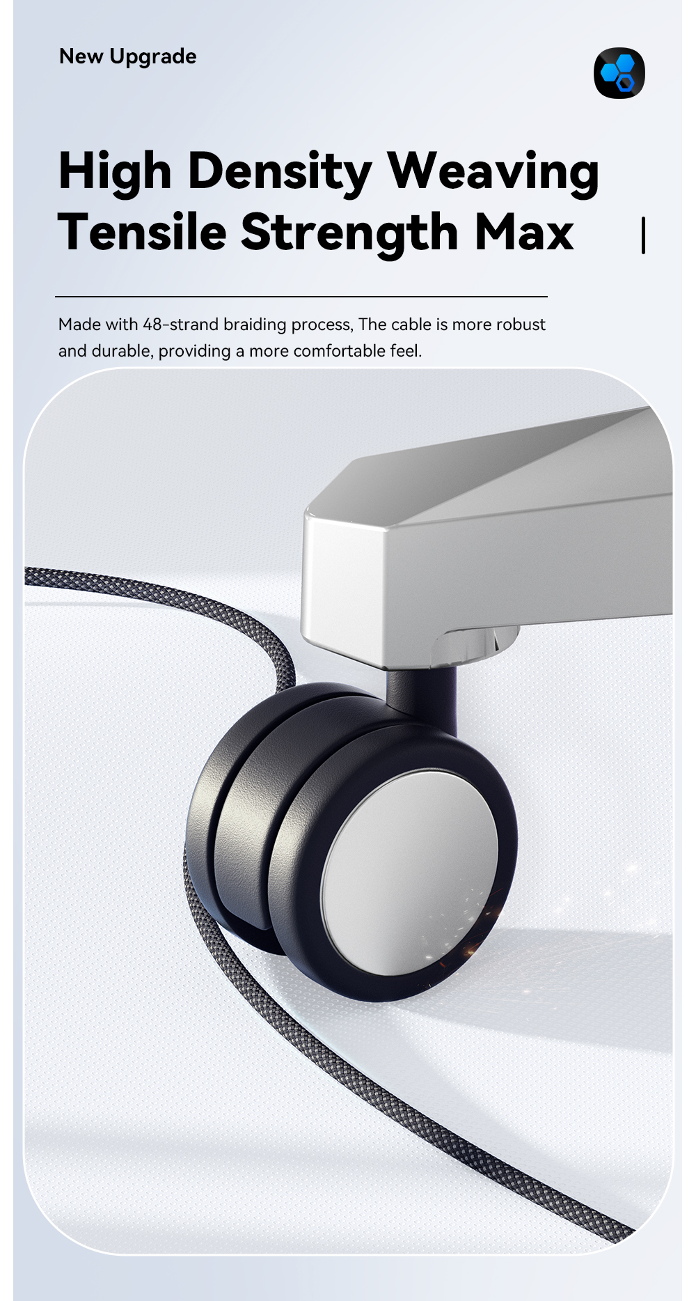 ES-X55 Series Magnetic Absorption Quick Charge Cable USB C To Type C Cable 100W 240W 1m