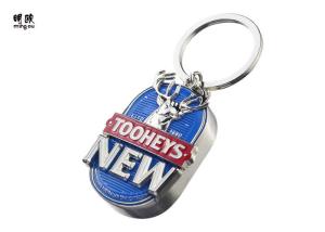 China Novelty Bottle Cap Bottle Opener Key Chains 3D Embossed Logo Priting factory