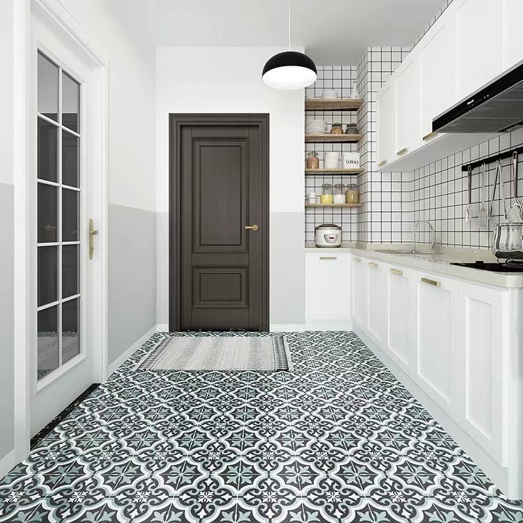 Firebrick Indoor Ceramic Tiles For Living Room And 200x200mm Wall Tile For Kitchen Gray
