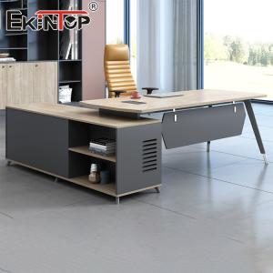 Modern Style Oak Manager Office Desk Executive Desk with Drawers Custom